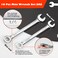 LEONTOOL Mini Wrench Set Sae 10 Pcs 5/32" To 7/16" Standard Combination Ignition Wrench Set Small Open End and Box End Spanner with Key Ring for Automotive Technicians and Industrial Users