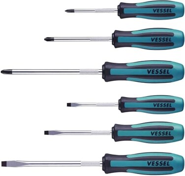 VESSEL MEGADORA Screwdriver 6PC. Set (Paper Box)