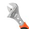 Edward Tools Pro 8" Adjustable Wrench - Carbon Steel Adjusting Design - Crescent Pro Grip for Greater Leverage - Adjustable Width - Spanner Handle