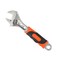 Edward Tools Pro 8" Adjustable Wrench - Carbon Steel Adjusting Design - Crescent Pro Grip for Greater Leverage - Adjustable Width - Spanner Handle