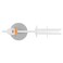 Fiskars Flat Vinyl Alignment Tool, White/Orange
