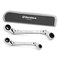 DURATECH 4-in-1 Flex-Head Ratcheting Wrench Set, 2-Piece, SAE