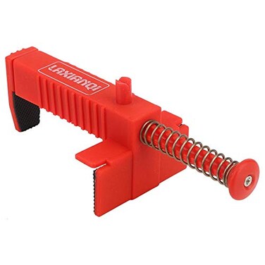 2PCs Brick Liner Runner Leveling Measuring Wire Drawer Tool Fixer Brick Line Clips Puller Wire Clamp For Building Construction Fixture(Red Brickwork Line Puller)