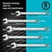 DURATECH Long Pattern Combination Wrench Set, Metric, 5-Piece, 23-30mm