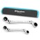 DURATECH 4-in-1 Flex-Head Ratcheting Wrench Set, 2-Piece, Metric, 8mm-19mm