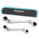 DURATECH 4-in-1 Flex-Head Ratcheting Wrench Set, 2-Piece, Metric, 8mm-19mm