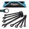DURATECH 144-P Ratcheting Combination Wrench Set, 2.5 &deg; Swing Arc, Metric