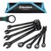 DURATECH 144-P Ratcheting Combination Wrench Set, 2.5 &deg; Swing Arc, Metric