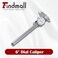 findmall 6" Dial Caliper 0.001 Stainless Steel Caliper Measuring Tool 4-Way Measurement with Plastic Case