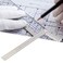 L Square Ruler 90 Degree Ruler L-Shaped Straightedge Ruler 30cm / 12in 90 Degree Straight Ruler Measuring Gauge, Precision Framing Square Ruler for Machinist/Engineer(Standard)