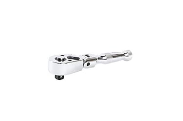 ARES 42044 3/8-In Drive Flex Head Stubby Ratchet - 72-Tooth Quick Release