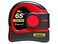 General Tools LTM2X Laser Tape Measure 2-in-1, 65 Ft Laser Measure and 16 Ft Tape Measure with Large, Easy Read Backlit Digital Display, Red (LTM2X-RD-Q)