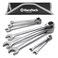 DURATECH 8-Piece Ratcheting Wrench Set, SAE, 5/16" to 3/4