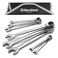 DURATECH 8-Piece Ratcheting Wrench Set, SAE, 5/16" to 3/4
