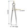 QWORK Precision Spring Dividers Calipers, 7-7/8 Inch Flat Leg Divider for Geometry, Drawing, Drafting