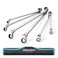 DURATECH Extra Long Flex-Head Ratcheting Wrench Set, Metric, CR-V Steel