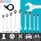 DURATECH Reversible Ratcheting Combination Wrench Set, SAE, 9-Piece