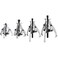 DURATECH 4-Piece 3-Jaw Gear Puller, 3", 4", 6" and 8", CR-V Steel