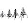 DURATECH 4-Piece 3-Jaw Gear Puller, 3", 4", 6" and 8", CR-V Steel