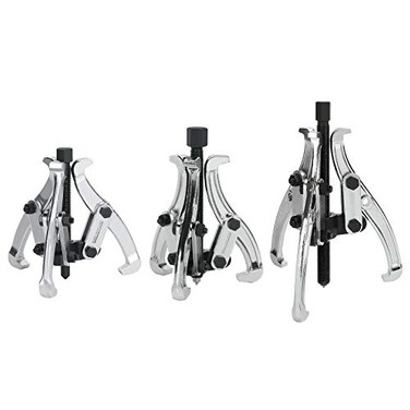DURATECH 3-Piece 3-Jaw Gear Puller, 3", 4", 6", CR-V Steel