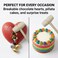 MIHEY 24 Pack Mini Wooden Hammers for Breakable Chocolate Hearts