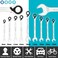 DURATECH Reversible Ratcheting Combination Wrench Set, Metric, 9-Piece