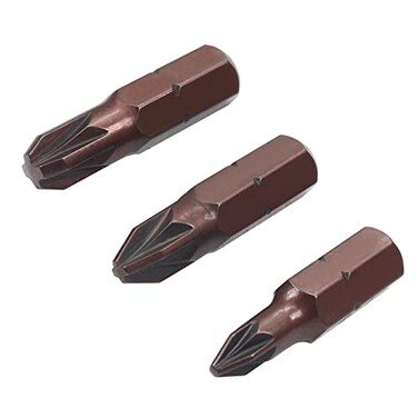 Utoolmart PZ1 PZ2 PZ3 Pozidriv Screwdriver Bits 1/4" Hex Shank