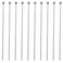 Utoolmart 2mm Dia Round Tip Steel Straight Ejector Pin Punch 150mm Long Silver Gray 10pcs