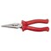 Genius Tools Chain Nose Pliers with Cutter, 6"L - 550604D