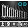 DURATECH Flex-Head Ratcheting Combination Wrench Set, SAE, 13-piece