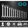 DURATECH Flex-Head Ratcheting Combination Wrench Set, SAE, 13-piece