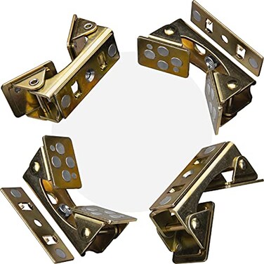 Strong Hand Tools Heavy Duty Magnetic V-Pads Kit, 4 Piece Kit, 8 Magnets Per V-Pad, Removable Magnetic Back Plate, Magnetic Pull Force: 58 LBS (26 kg), 5 x 2.5 &euro;&sup3;, XPV820-4PPK, Strong Hand Tools