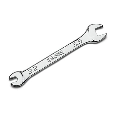 Capri Tools 3.2 mm x 5.5 mm Slim Mini Open End Wrench, Metric