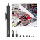 ASHATA L611938 SMD IC Pick up Vacuum Sucking Pen Set for Precise Placement of Components, Vacuum Suction Pump with Interchangeable a Holder, 2 Tips and 6 Cups