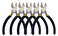 BOOSDEN 5" Small Wire Cutters Set Side Diagonal Cutter Snips, 5 Pack