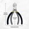 BOOSDEN 5" Small Wire Cutters Set Side Diagonal Cutter Snips, 5 Pack
