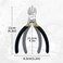 BOOSDEN 5" Small Wire Cutters Set Side Diagonal Cutter Snips, 5 Pack