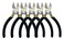 BOOSDEN 5" Small Wire Cutters Set Side Diagonal Cutter Snips, 5 Pack