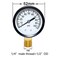 Joywayus Pressure Gauge 0 to 100 PSI Brass 1/4" Male NPT Thread Lower Mount, Multiple Function