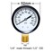 Joywayus Pressure Gauge 0 to 100 PSI Brass 1/4" Male NPT Thread Lower Mount, Multiple Function