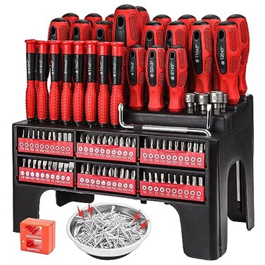 CARTMAN Magnetic Screwdriver Set with Storage Rack