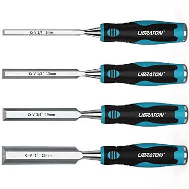LIBRATON Chisel Set, Wood Chisel Set, Wood Chisel Tool Set for Woodworking