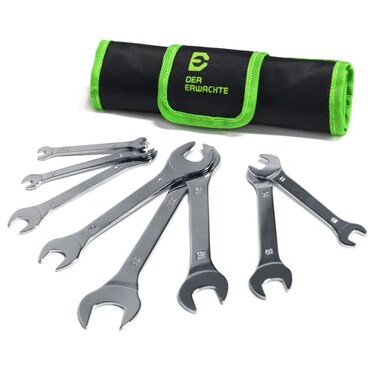 Der Erwachte Super-Thin Open End Wrench Set, Metric, 8-Piece