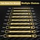 DURATECH 9-Piece Offset Box Wrench Set, Metric, 6mm-23mm
