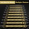 DURATECH 9-Piece Offset Box Wrench Set, Metric, 6mm-23mm