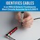 Jonard Tools PT-100 Coax Cable Wire Tracer Pocket Continuity Tester &amp; Toner with Audible Beep and LED, Red