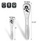 DURATECH 1/4" Reversible Ratchet Handle, 90-Tooth Socket Wrench