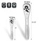 DURATECH 1/4" Reversible Ratchet Handle, 90-Tooth Socket Wrench