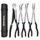 DURATECH 4 PCS Extra Long Needle Nose Pliers Set, Premium CRV Steel