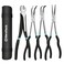 DURATECH 4 PCS Extra Long Needle Nose Pliers Set, Premium CRV Steel